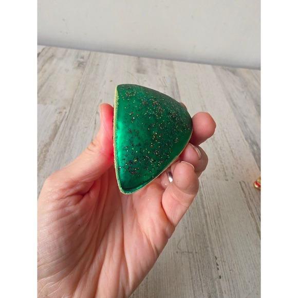 Vintage glass watermelon glitter ornament Xmas tree - Picture 6 of 7